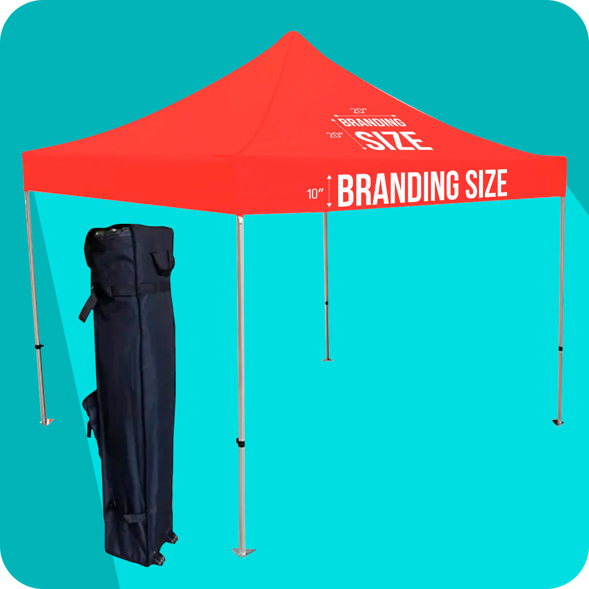 10×10 Custom Canopy Tent with Aluminum Frame