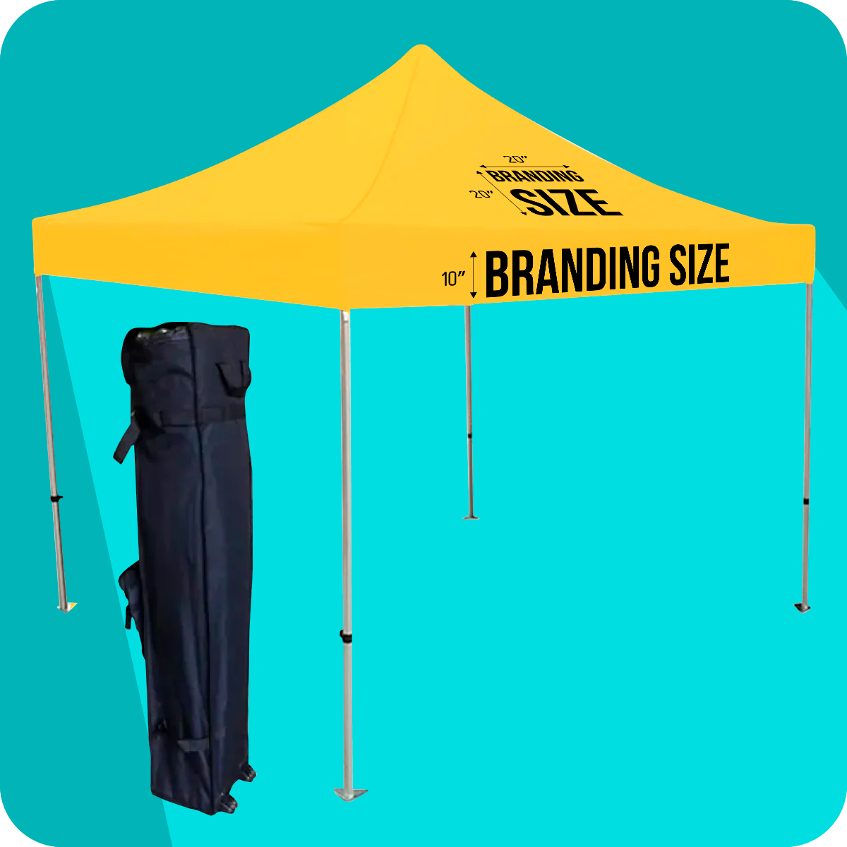 10x10 Custom Canopy Tent with Steel Frame